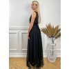 Dlhé spoločenské šaty RAVENNA čierne