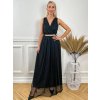 Dlhé spoločenské šaty RAVENNA čierne
