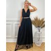 Dlhé spoločenské šaty RAVENNA čierne