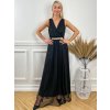 Dlhé spoločenské šaty RAVENNA čierne