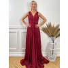 Dlhé spoločenské šaty MEGARA bordové