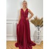 Dlhé spoločenské šaty MEGARA bordové