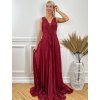 Dlhé spoločenské šaty MEGARA bordové