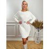Svetrové šaty KATIE biele