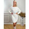 Svetrové šaty KATIE biele
