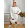 Svetrové šaty KATIE biele