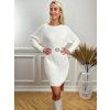 Svetrové šaty KATIE biele