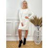 Svetrové šaty JESSIE biele