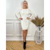 Svetrové šaty JESSIE biele