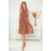 Krátke šaty ALIZEE hnedé