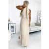 Dlhé šaty krémové