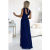 Dlhé šaty JUSTINE tmavomodré
