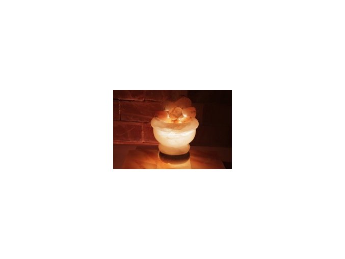 Solná elektrická lampa Ohnivá nádoba