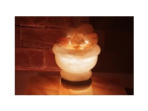 Solná elektrická lampa Ohnivá nádoba