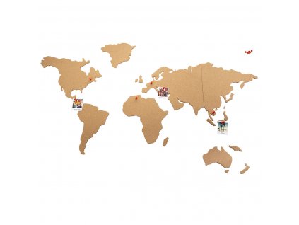 Korková mapa světa World 102 x 50 cm