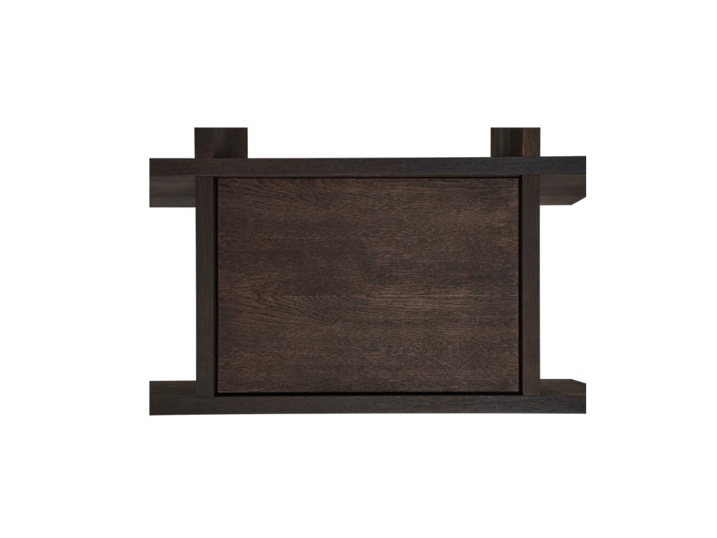 Kabinetní skříňka ke knihovně Kona od ferm LIVING s push-to-open dvířky