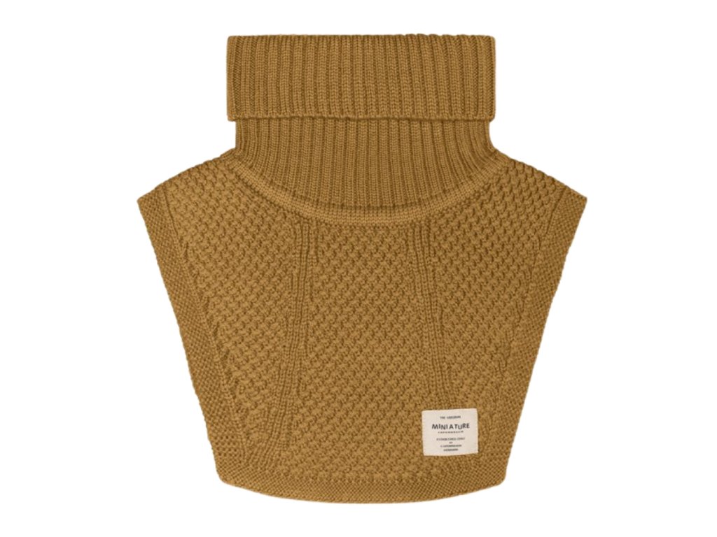 Dětský merino nákrčník v okrové barvě od Mini A Ture