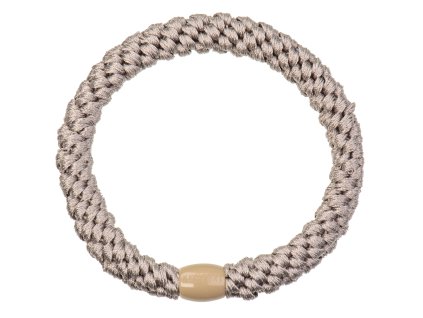 Gumička do vlasů Kknekki v šedo-hnědé barvě