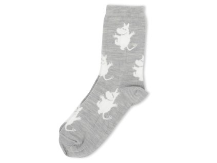 Merino ponožky Moomin "Medium Grey"