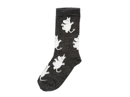 Merino ponožky Moomin "Dark Grey"