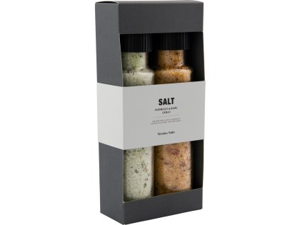 Dárkové balení - Bazalková sůl & Chilli sůl 2x 320 g Nicolas Vahé