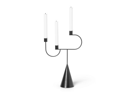 Svícen Avant "Black" ferm LIVING