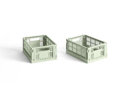 Úložné boxy Colour Crate X Small "Mint" - 2 kusy HAY