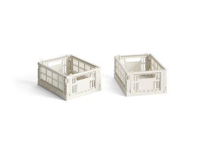Úložné boxy Colour Crate X Small "Off White" - 2 kusy HAY