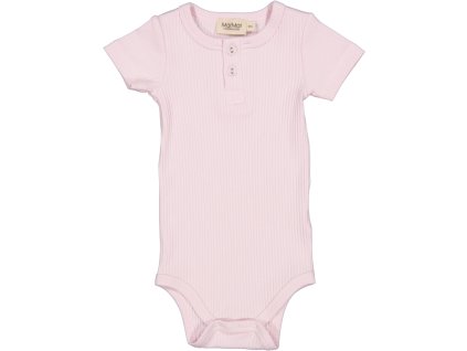 Žebrované body s krátkým rukávem a knoflíčky "Lilac Mist" MarMar