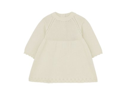 Pletené šaty pro miminka "Antique White" HUTTEliHUT