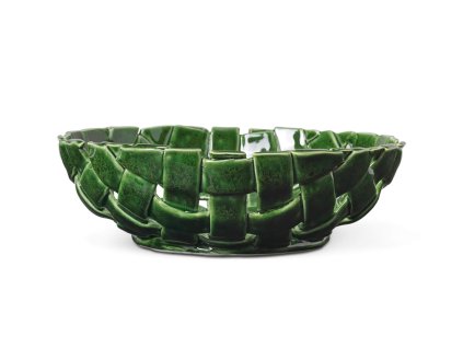 Keramická mísa Plait Ø 30 cm "Emerald Green" ferm LIVING