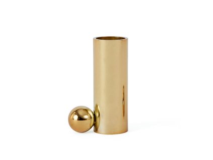 Kovový svícen Palloa High "Brass" OYOY