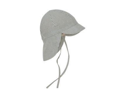 Pruhovaný klobouček na zavazování "Desert Sage" HUTTEliHUT