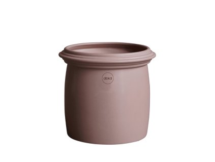 Květináč Kruset S "Apricot" v terakotové barvě o rozměrech: výška 16,5 cm a průměr 18 cm od značky DBKD