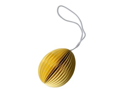 Papírové vajíčko - ozdoba Ovoid L "Yellow" DBKD