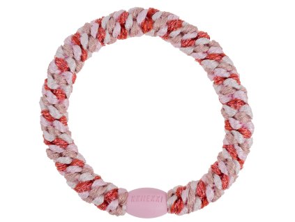 Gumička do vlasů od značky Bon Dep v originální kombinaci barev – růžová, červená, béžová, bílá