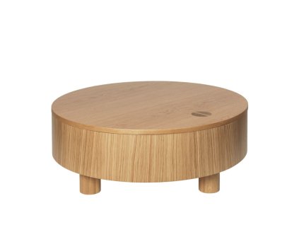 Odkládací stolek Olles Ø 80 cm "Natural Oak" ferm LIVING