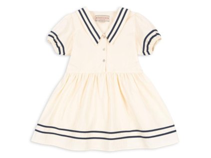 Dětské bavlněné šaty Allie Sailor "Optic White" MarMar