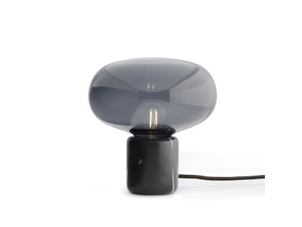 Stolní lampa Karl-Johan "Black Marquina / Smoked Glass" New Works
