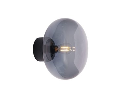 Nástěnná lampa Karl-Johan "Black Stained Oak / Smoked Glass" New Works