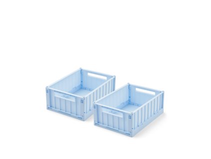 Úložné boxy Weston S "Pure Sky" - 2 kusy Liewood