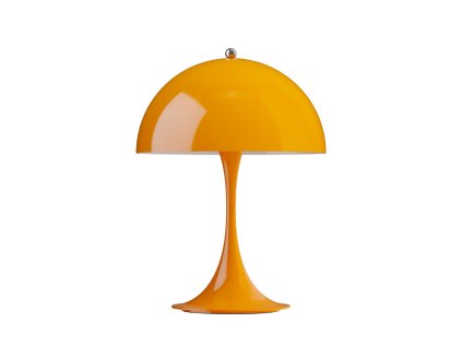 Přenosná lampa Panthella v oranžové barvě od Louis Poulen