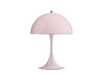 Přenosná lampa Panthella v růžové barvě od Louis Poulen