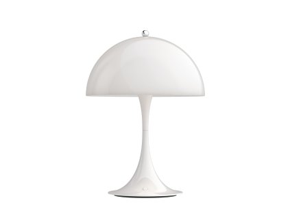 Přenosná lampa Panthella v bílé barvě od Louis Poulen