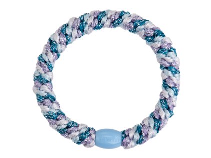 Gumička do vlasů Kknekki "Mix Lilac Blue Glitter"