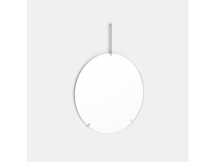 Kulaté nástěnné zrcadlo Ø50 cm "Stainless Steel" MOEBE