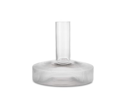 Skleněná karafa Ripple Wine "Clear" ferm LIVING