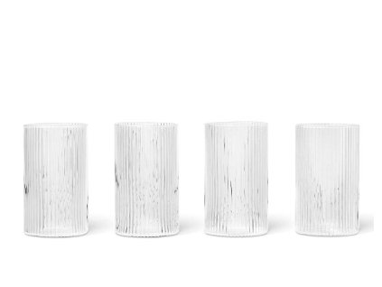 Skleničky Ripple Verrines - 4 kusy "Clear" ferm LIVING