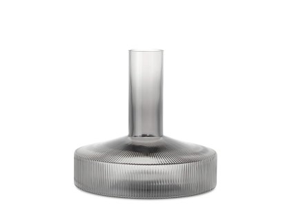 Skleněná karafa Ripple Wine "Smoked Grey" ferm LIVING