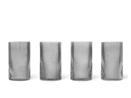 Skleničky Ripple Verrines - 4 kusy "Smoked Grey" ferm LIVING